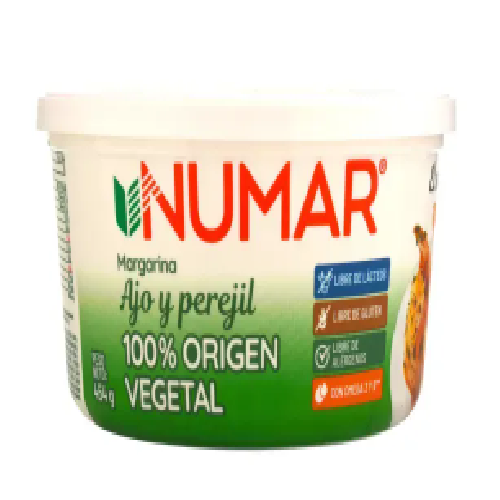 Margarina Numar Ajo Vasija 454 g Unidad